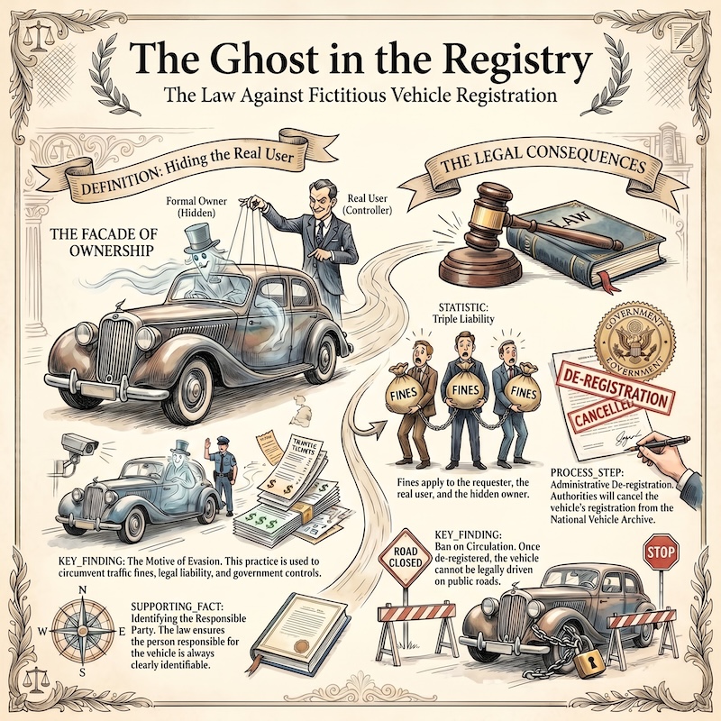 Infographic: Prohibition of fake vehicle ownership