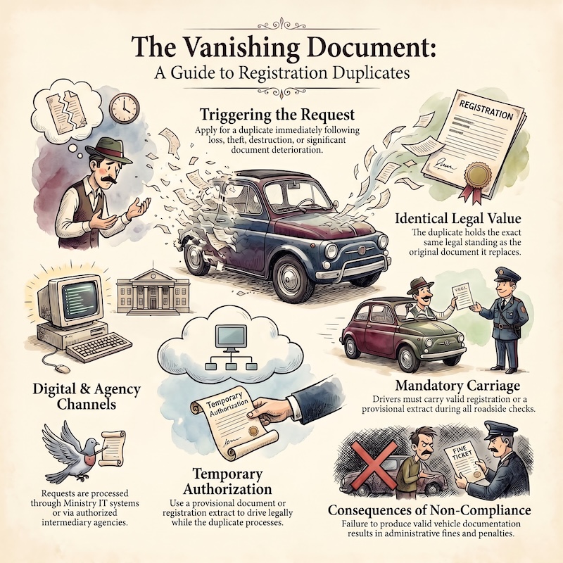 Infographic: Duplicate vehicle registration certificate