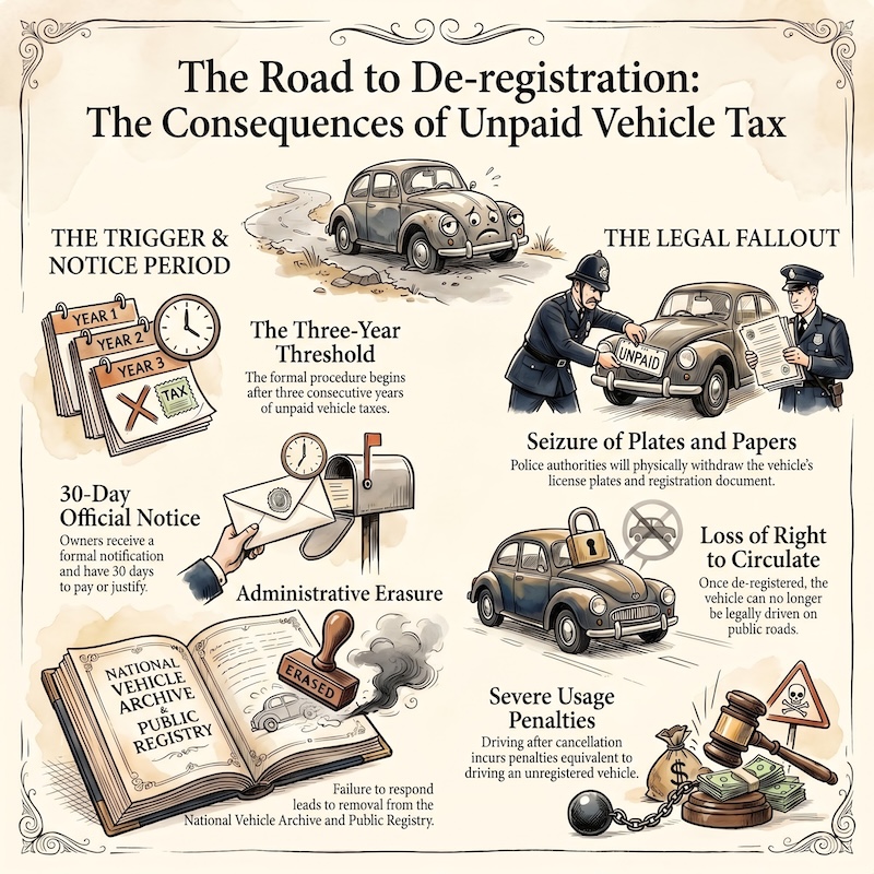 Infographic: Unpaid vehicle tax consequences