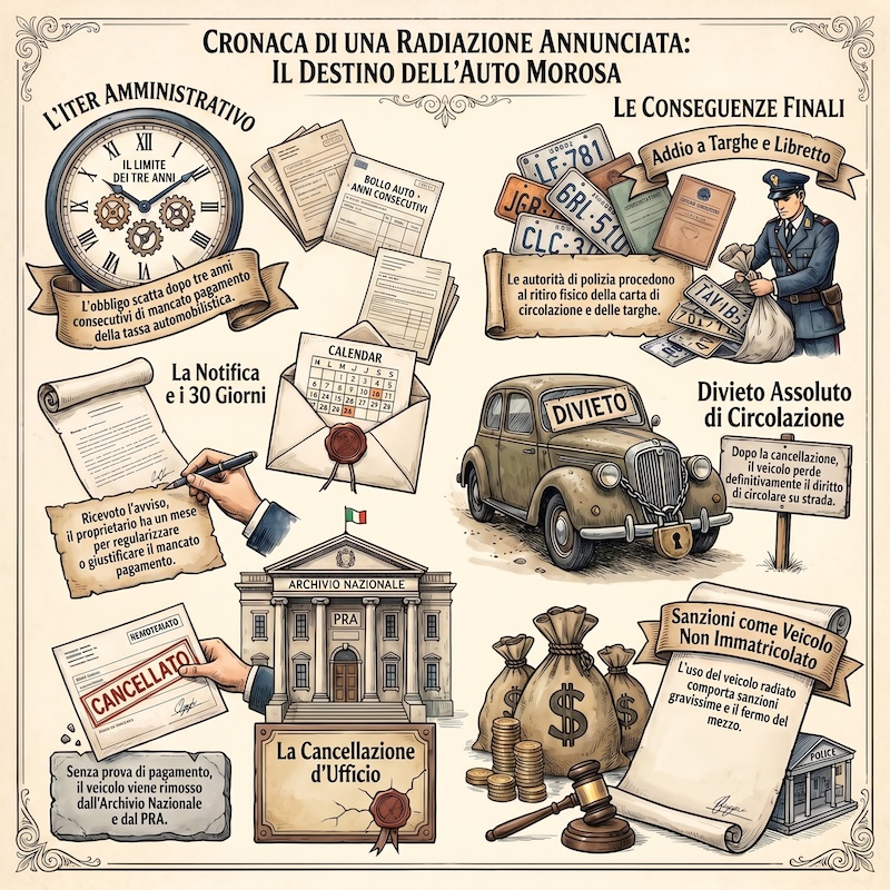 Infografica: Mancato pagamento tassa auto