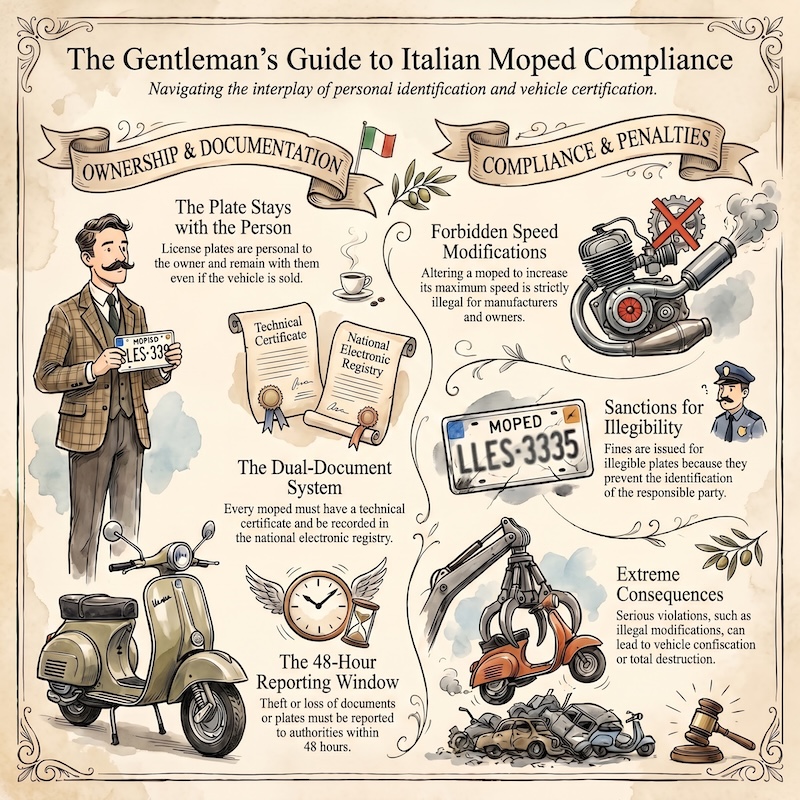Infographic: Moped circulation rules