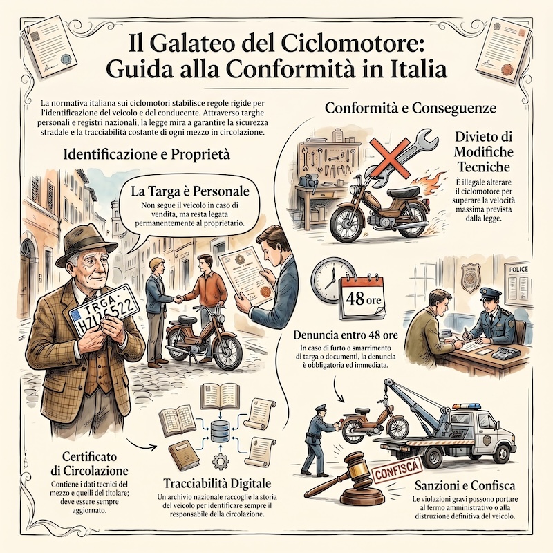 Infografica: Circolazione dei ciclomotori