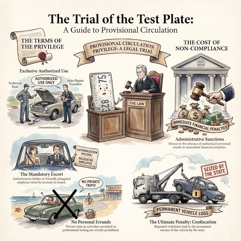 Infographic: Vehicle test circulation rules