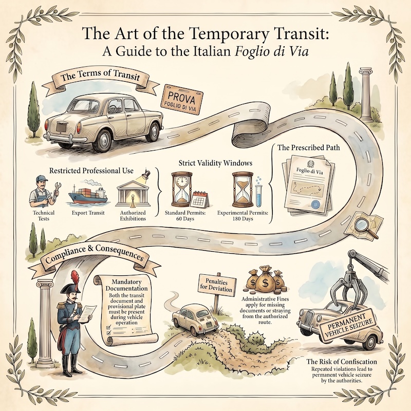 Infographic: Temporary permit and plate