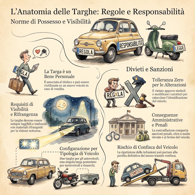 Infografica: Targhe di immatricolazione veicoli