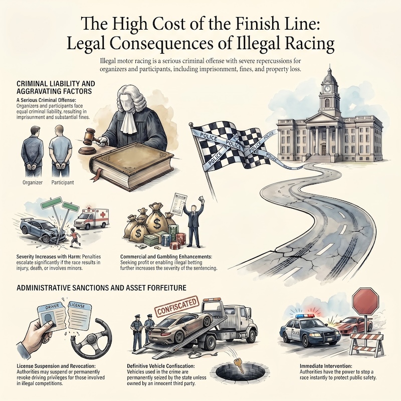 Infographic: Illegal motor vehicle racing