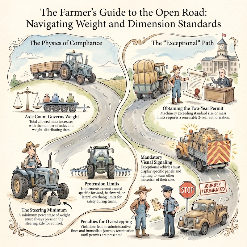 Infographic: Agricultural vehicle size and weight