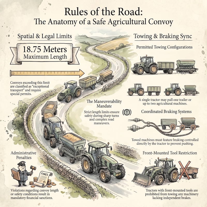 Infographic: Towing agricultural machines