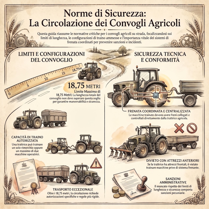 Infografica: Traino delle macchine agricole