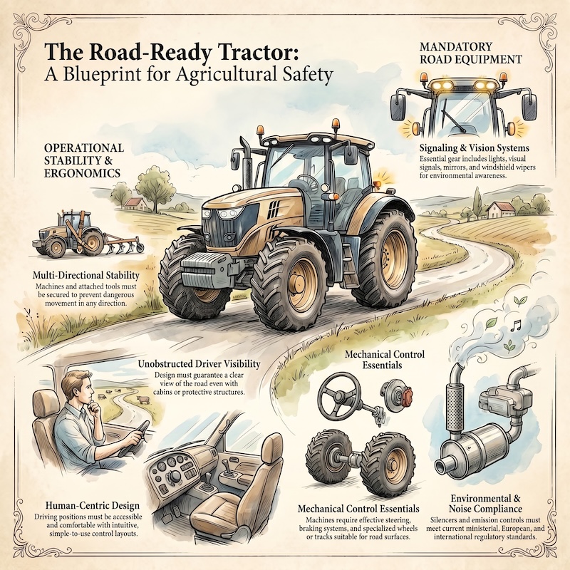 Infographic: Requirements and equipment of agricultural machines