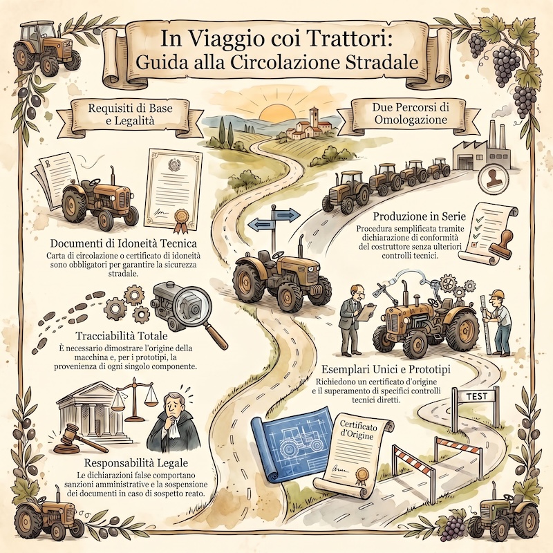 Infografica: Documenti per circolazione macchine agricole