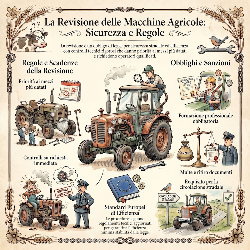 Infografica: Revisione delle macchine agricole