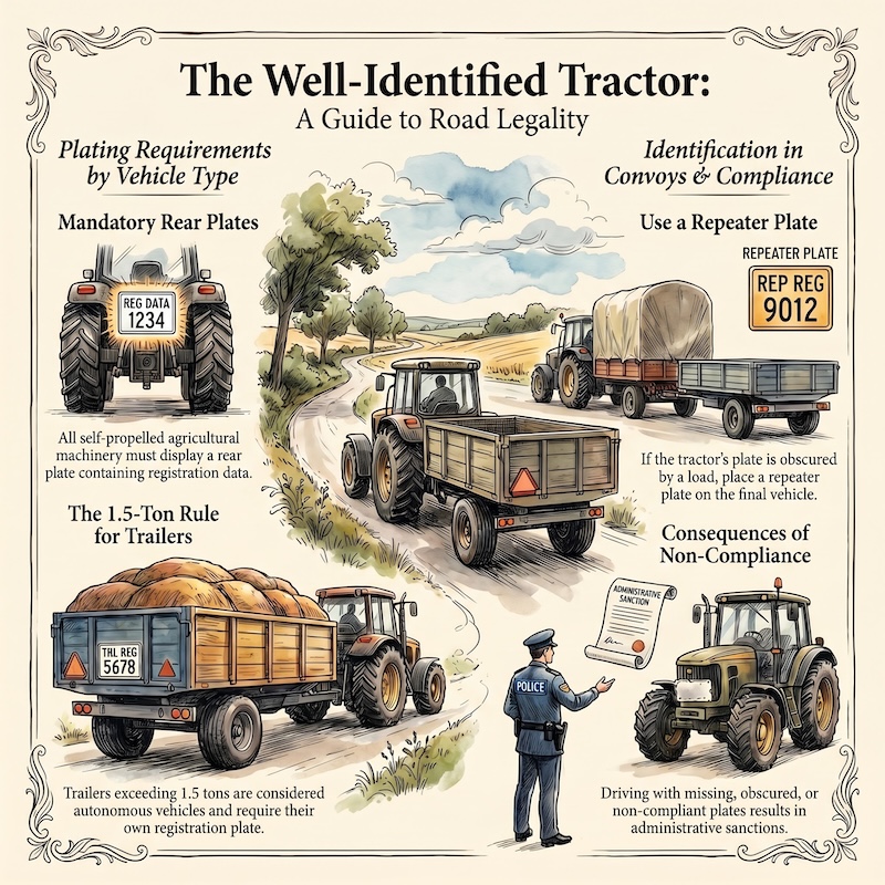 Infographic: License plates of agricultural machines