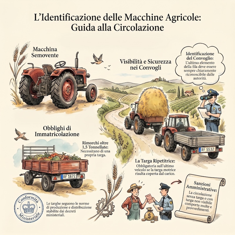 Infografica: Targhe delle macchine agricole