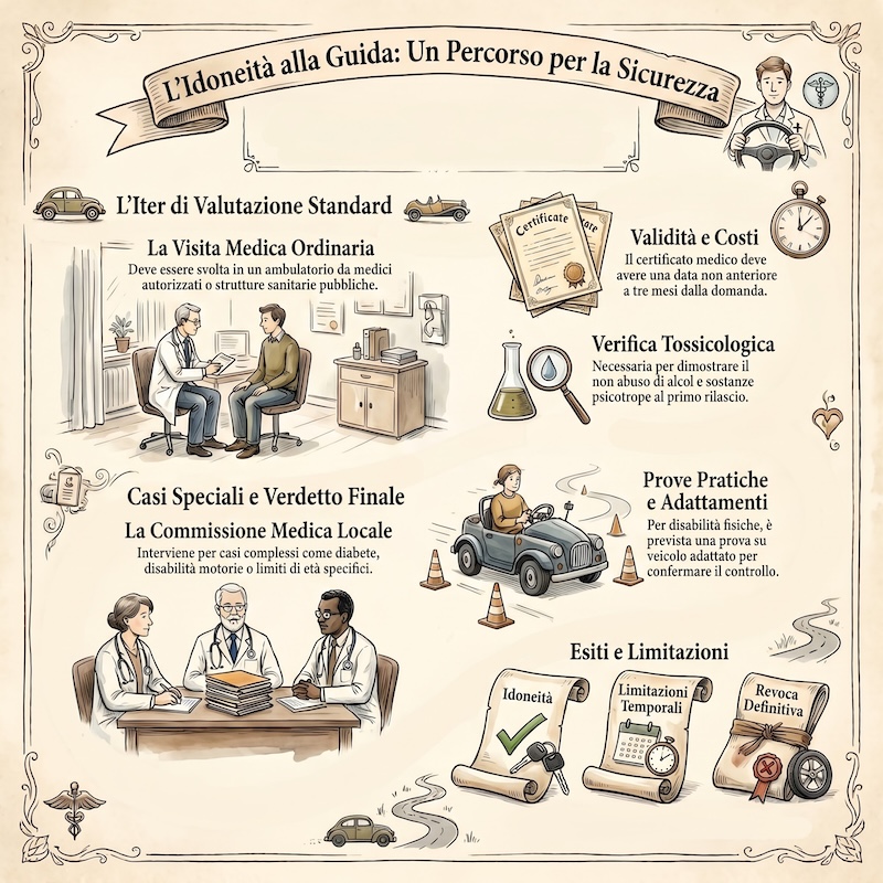 Infografica: Requisiti medici per la patente