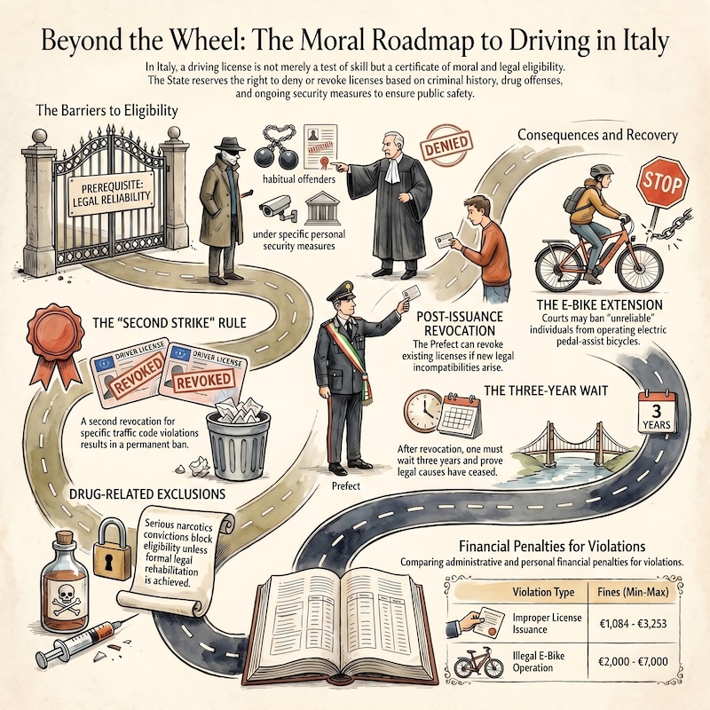 Infographic: Personal requirements for a licence