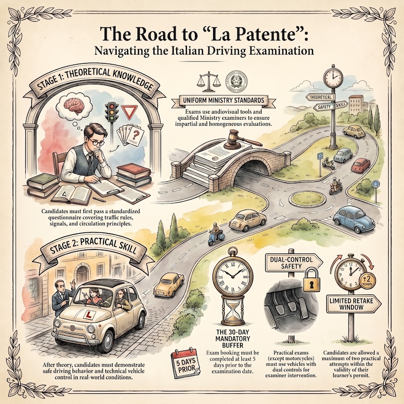 Infographic: Driving licence examination