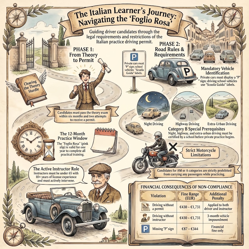 Infographic: Driving practice and learner’s permit