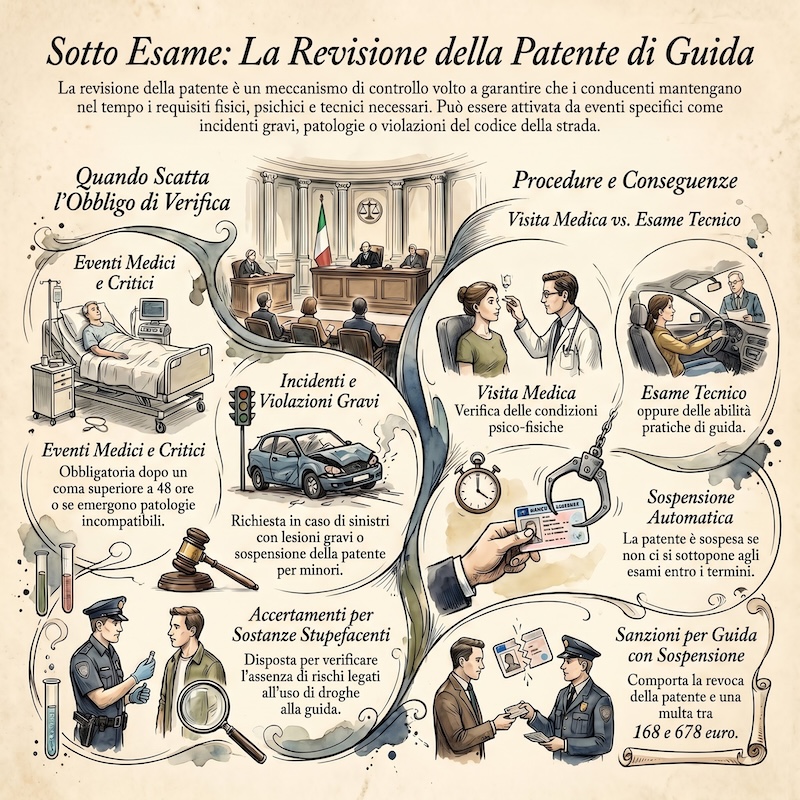Infografica: Revisione della patente di guida