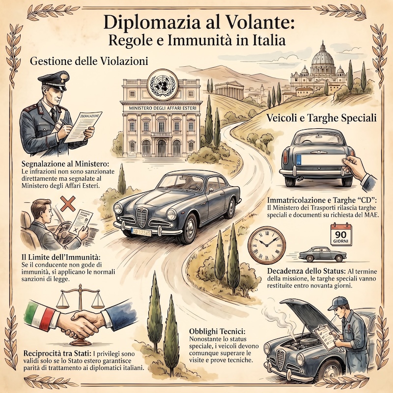 Infografica: Agenti diplomatici esteri