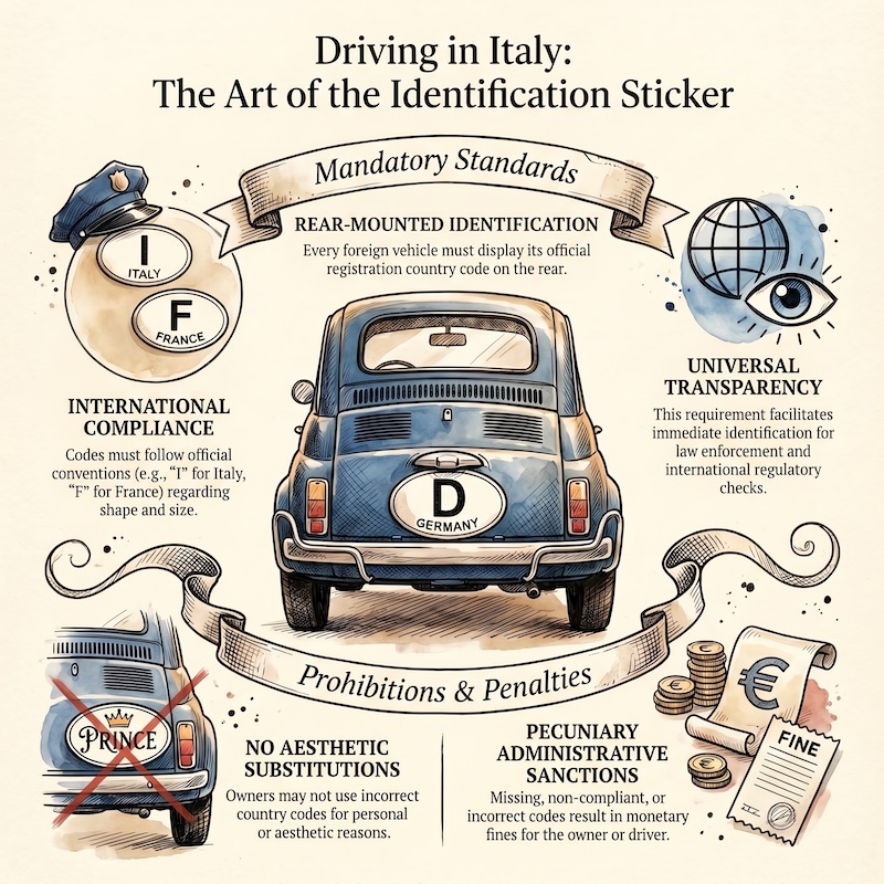 Infographic: Country identification mark on vehicles