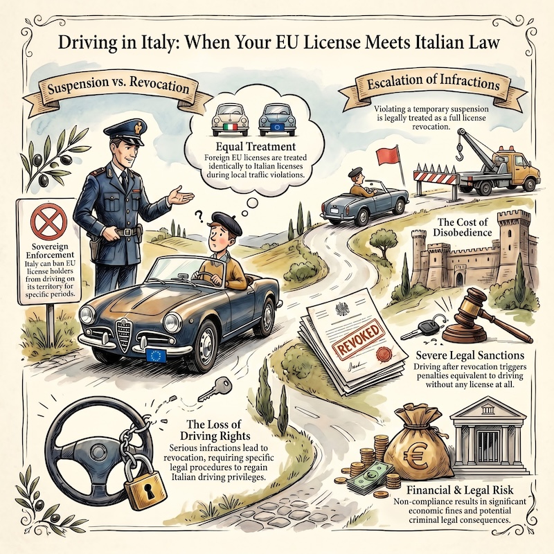 Infographic: Suspension and revocation of EU/EEA licences