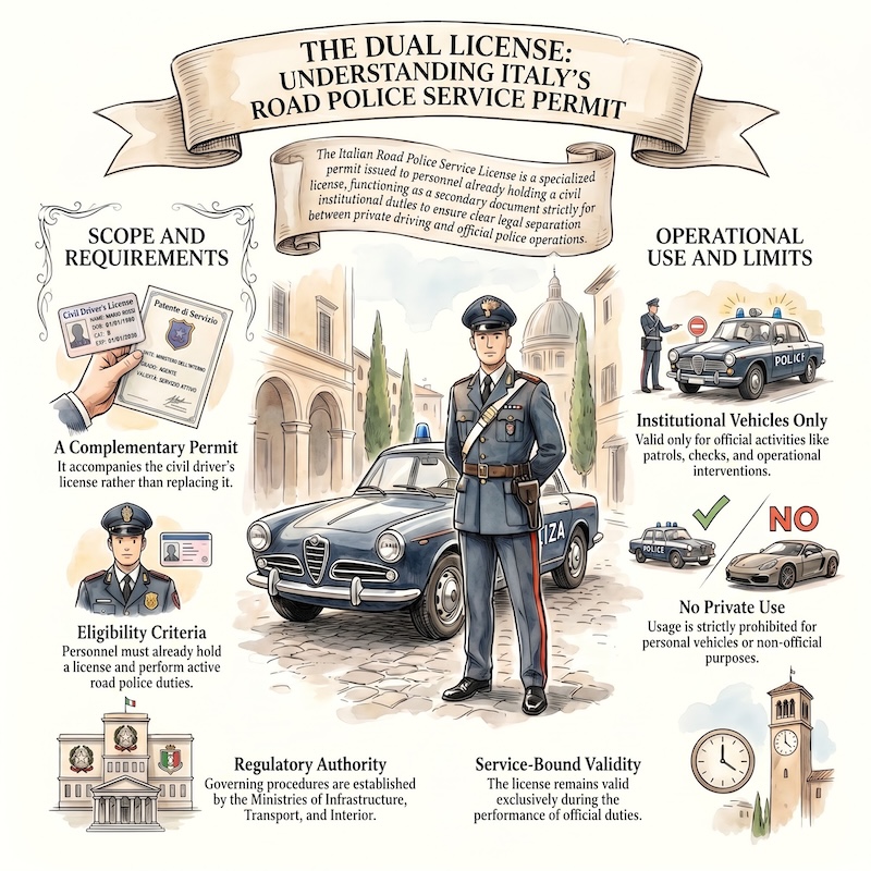 Infographic: Service licence for traffic police duties