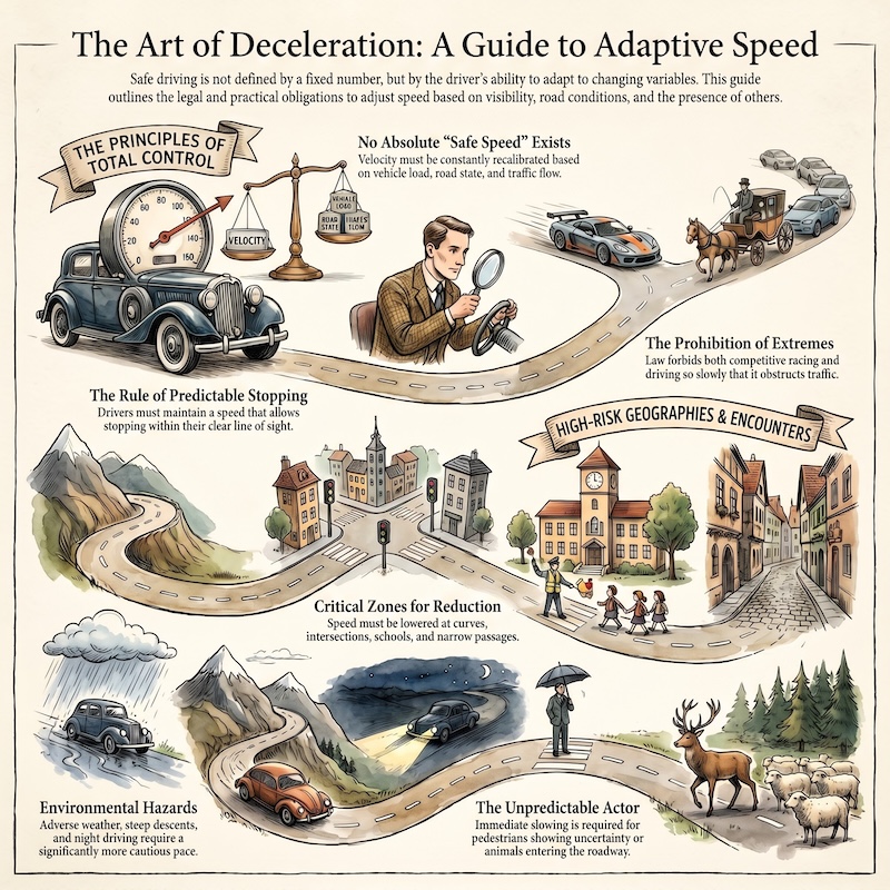 Infographic: Speed: control and safe driving