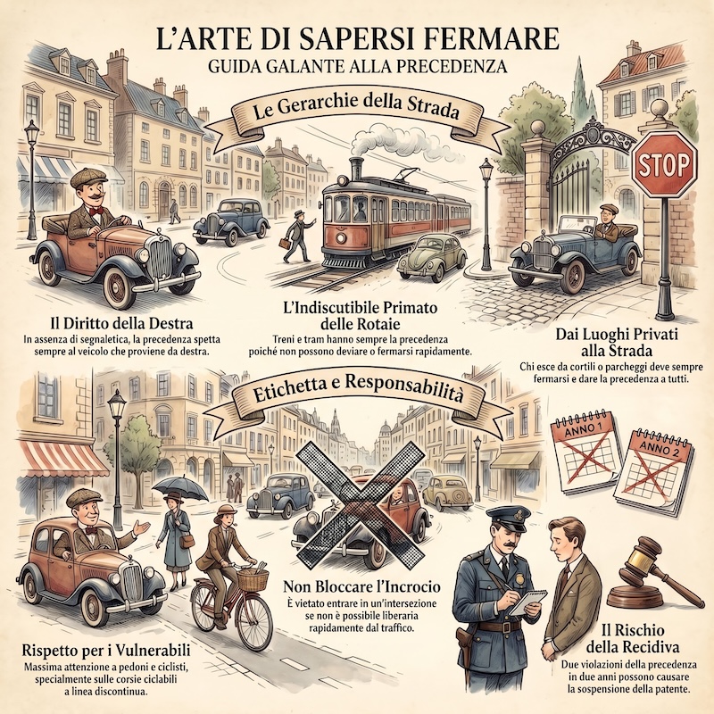 Infografica: Precedenza: regole fondamentali