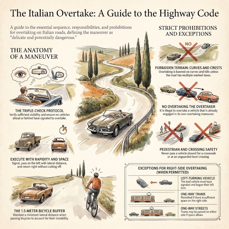 Infographic: Overtaking: rules, bans and safety