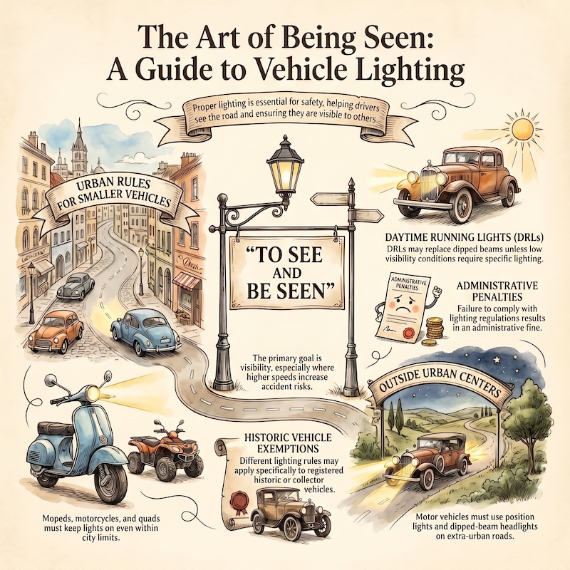 Infographic: Use of lights while driving