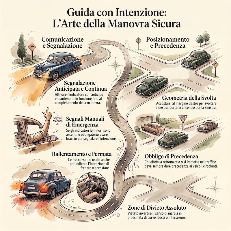 Infografica: Manovre e cambi di direzione