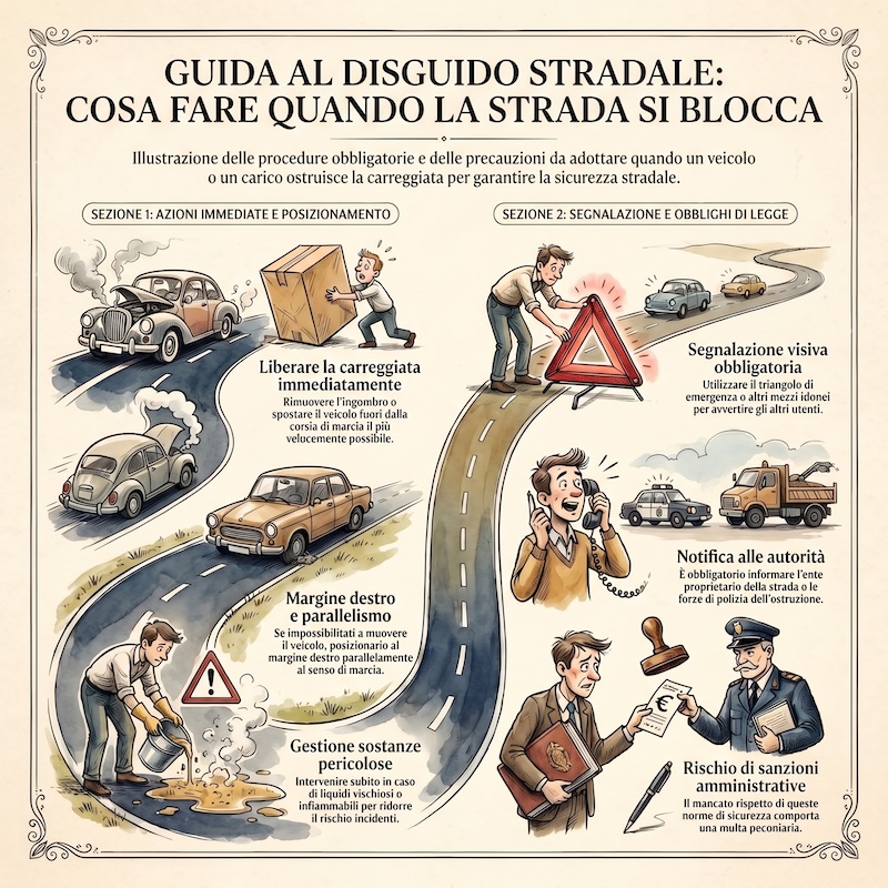 Infografica: Ingombro della carreggiata