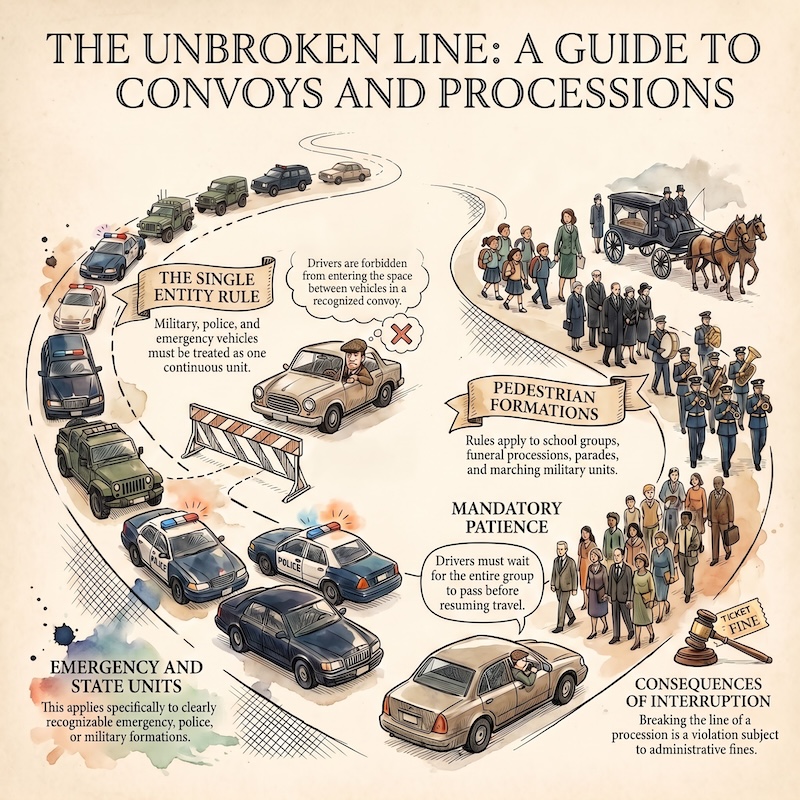Infographic: Military convoys and processions