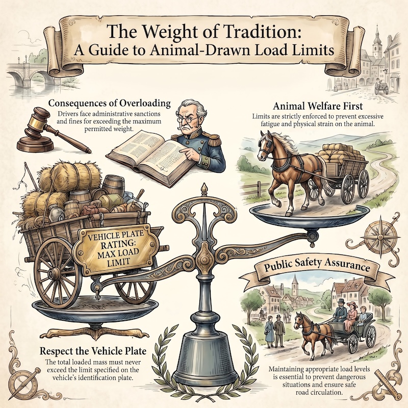Infographic: Transport of goods on animal-drawn vehicles
