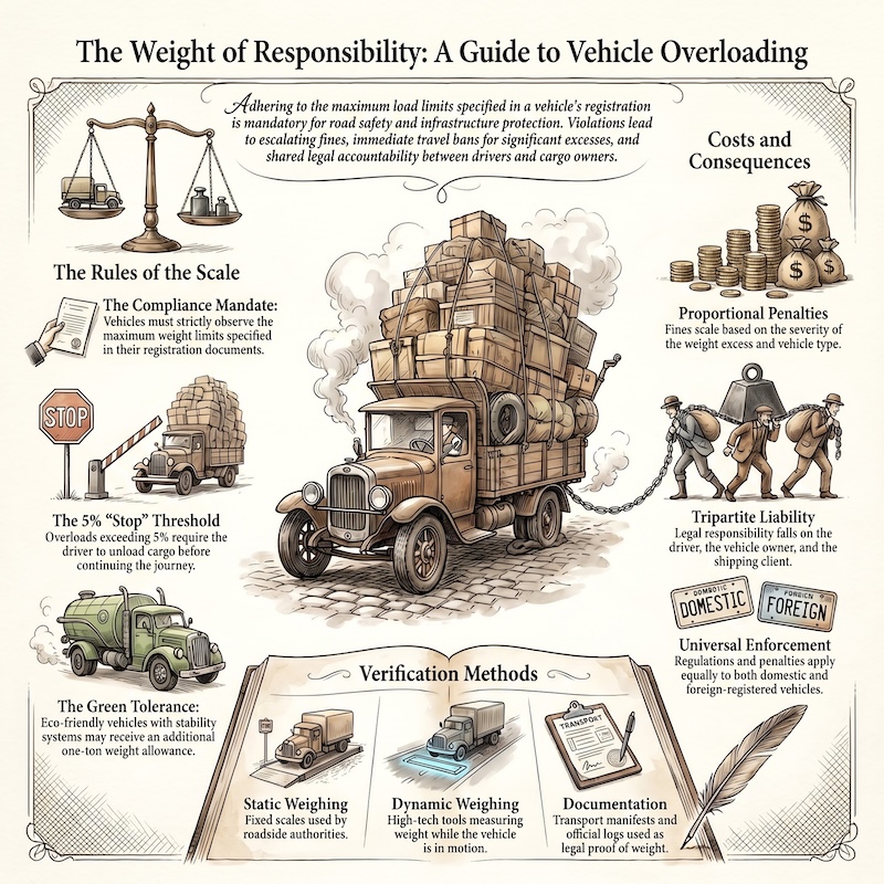 Infographic: Transport of goods on motor vehicles and trailers
