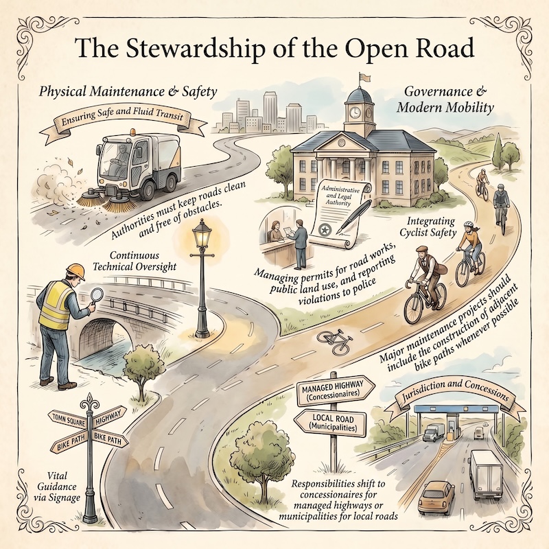 Infographic: Responsibilities of road authorities