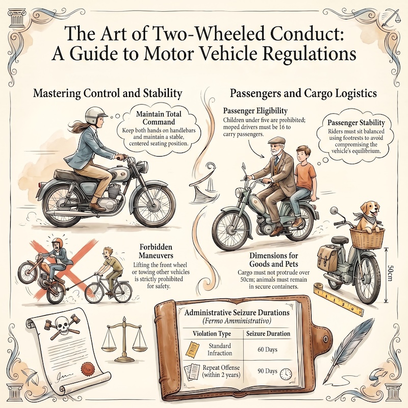 Infographic: Transport on motorcycles and mopeds