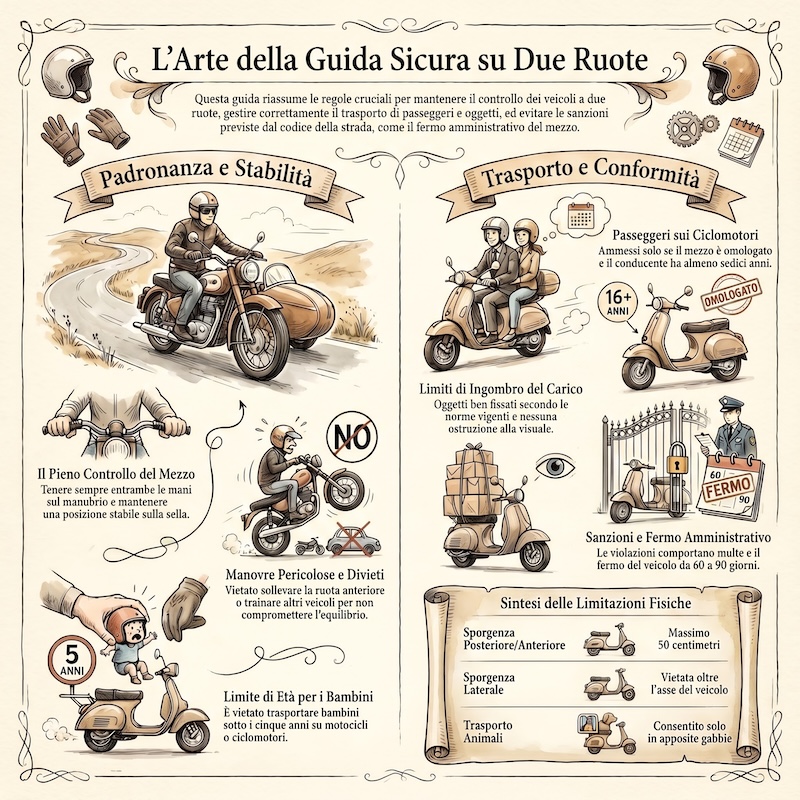 Infografica: Trasporto su motocicli e ciclomotori