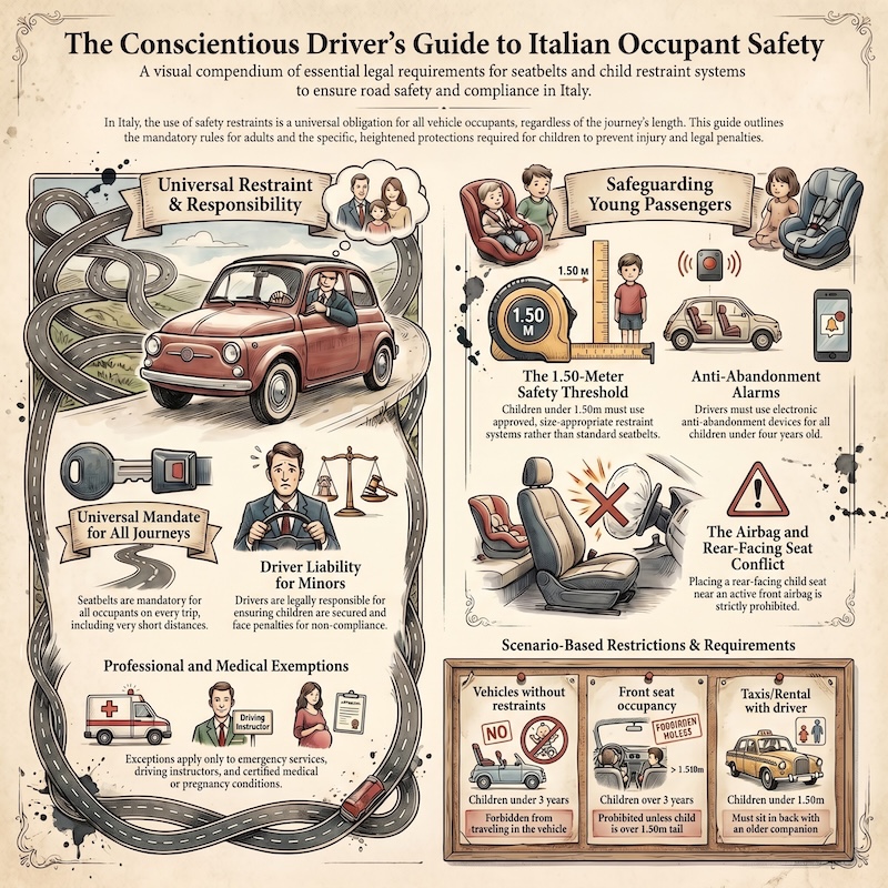 Infographic: Seat belts and child restraint systems