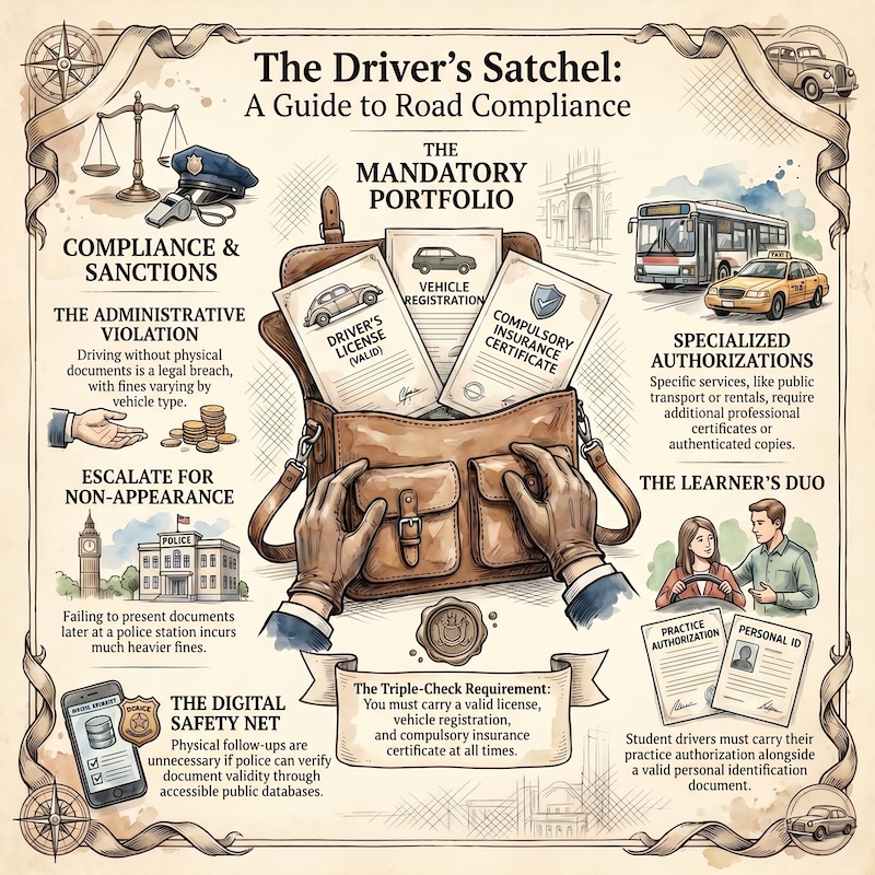 Infographic: Required documents for driving