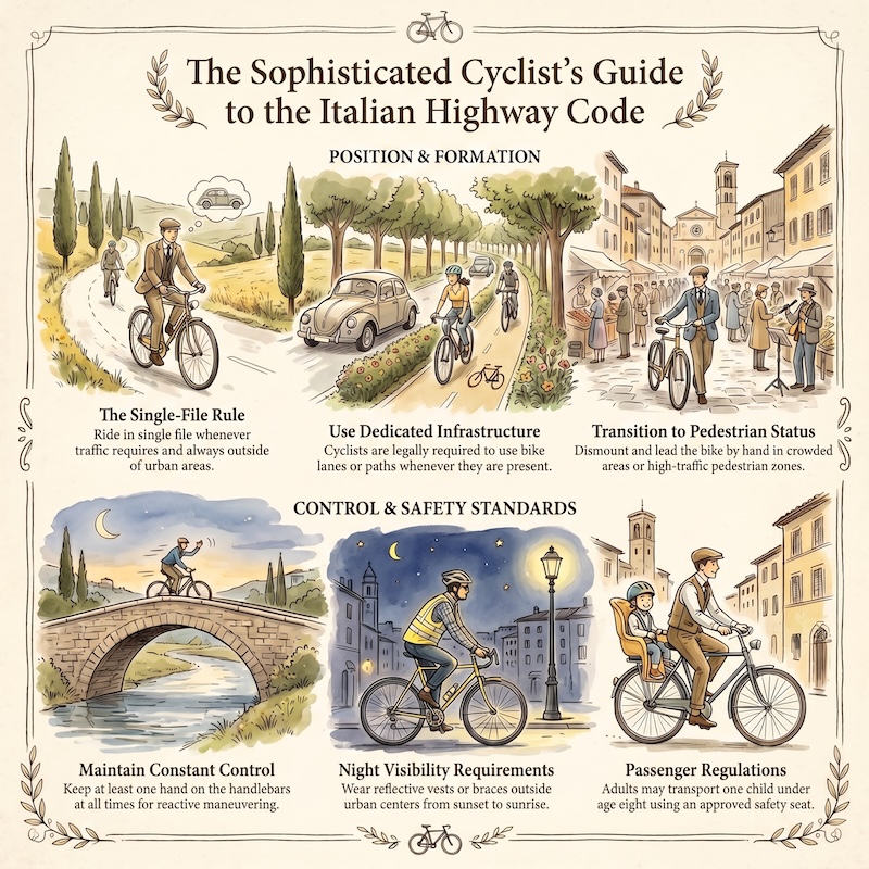 Infographic: Rules for cyclists