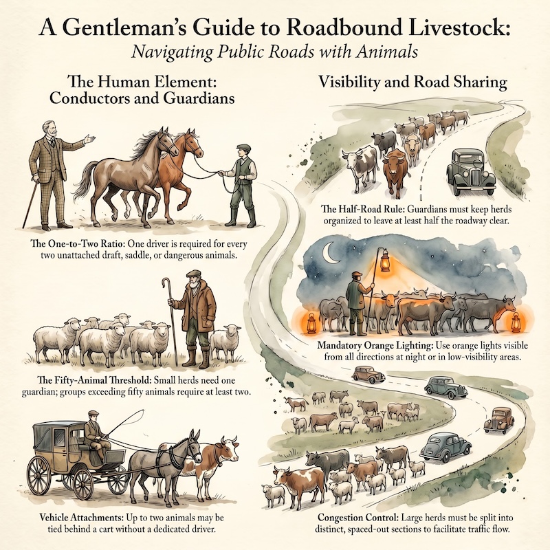 Infographic: Movement of animals on the road