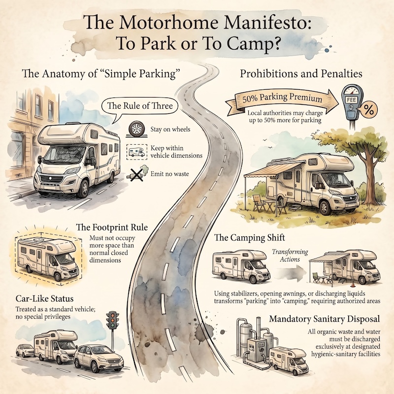 Infographic: Motor caravans: circulation and parking