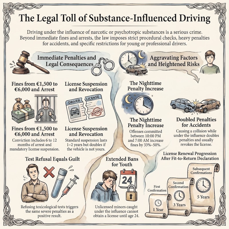 Infographic: Driving after drug use