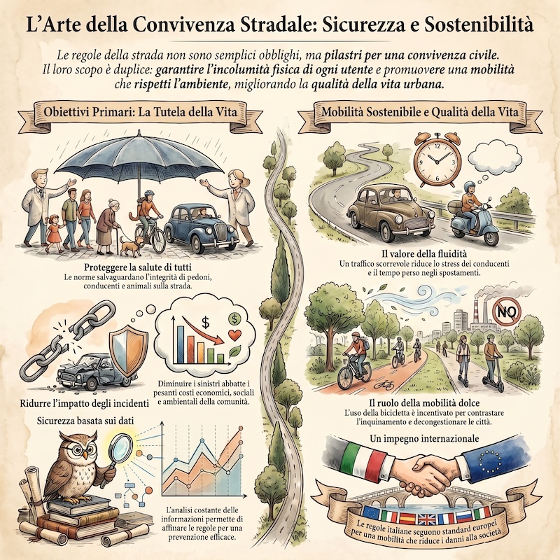 Infografica: Principi base della sicurezza stradale
