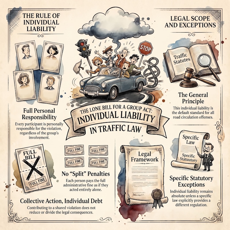 Infographic: Multiple persons in a violation