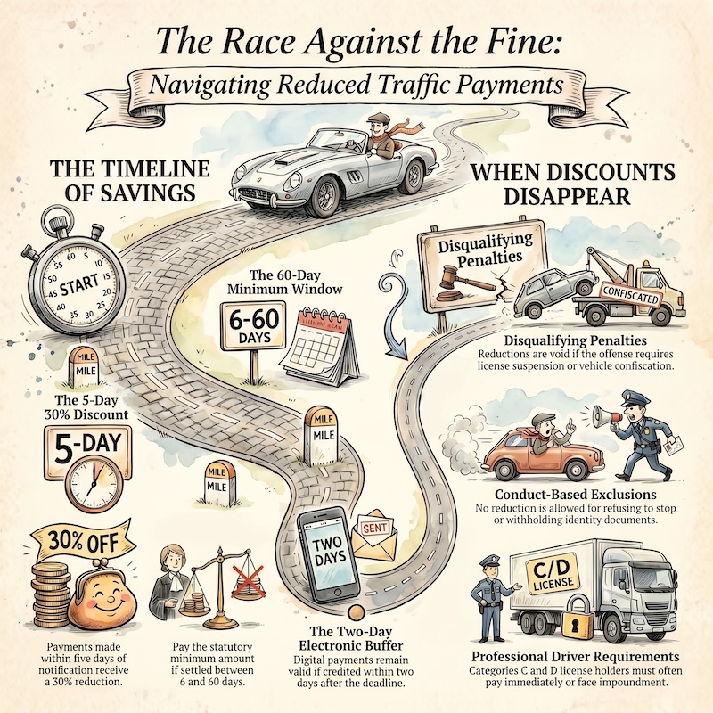 Infographic: Reduced payment of the fine