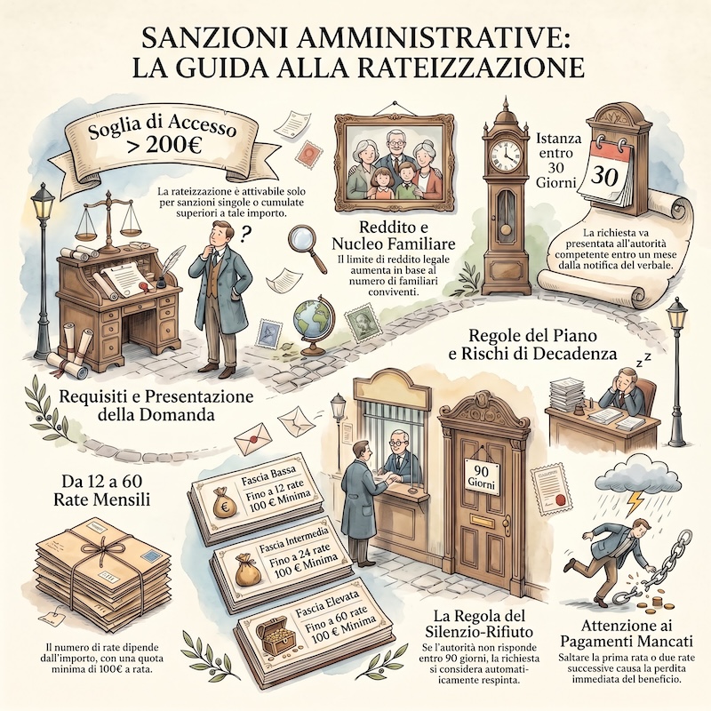 Infografica: Rateazione delle sanzioni