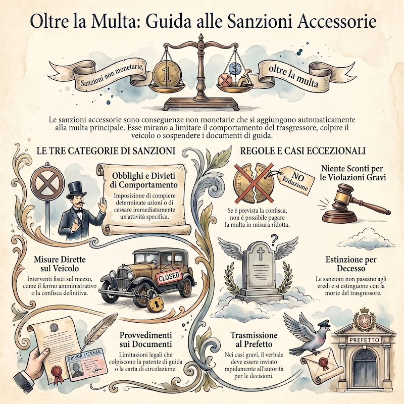 Infografica: Sanzioni accessorie (non pecuniarie)